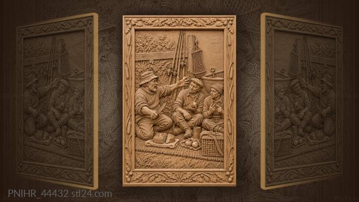 Fisherman’s meal shared good catch 3d STL model