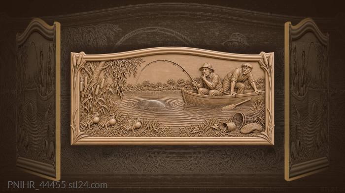 Finger to his lips as the frogs hush 3d STL model