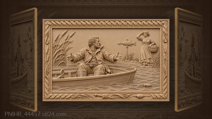 East wind and the weathervane fish 3d STL model
