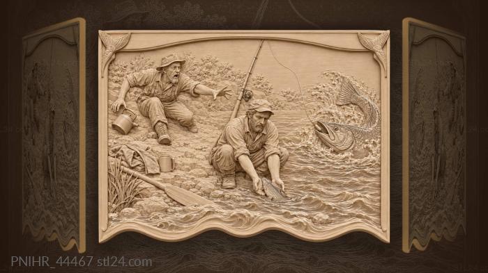 He releases one while another takes bait 3d STL model