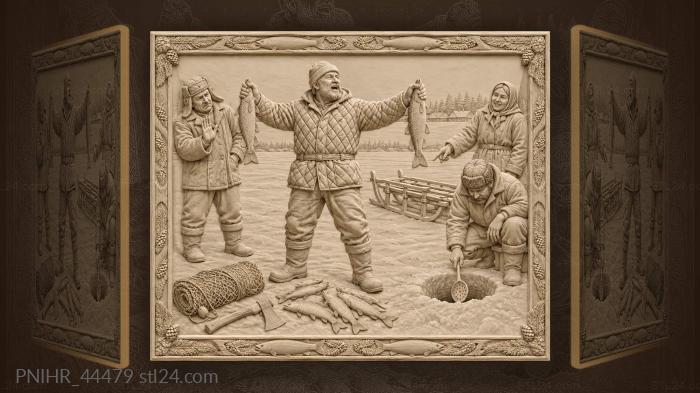 Scales flying from his sleeves on the ice 3d STL model
