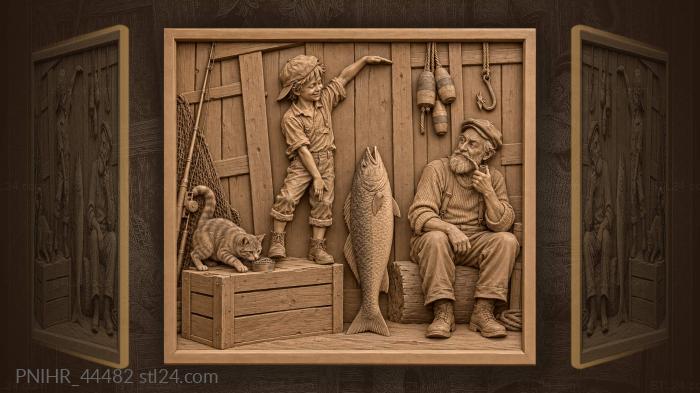 Cap turned backward and the tale ahead 3d STL model