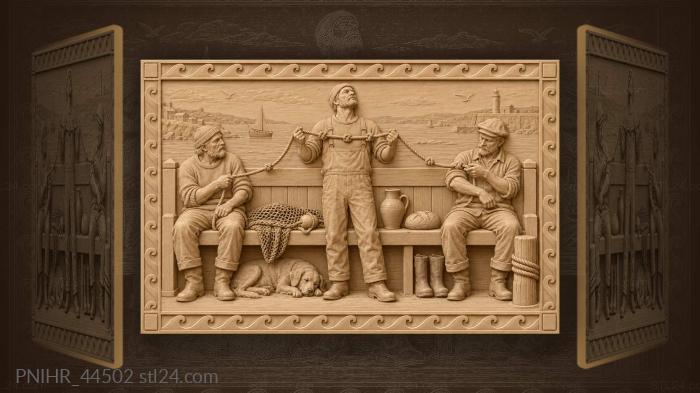 Counting knots on a stretched rope 3d STL model