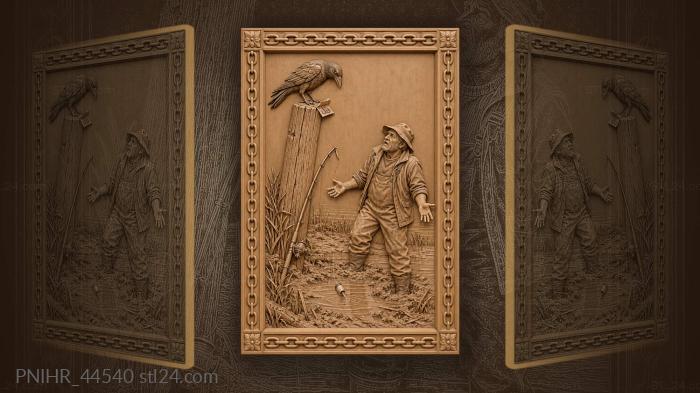 Fisherman’s tale to a listening crow 3d STL model