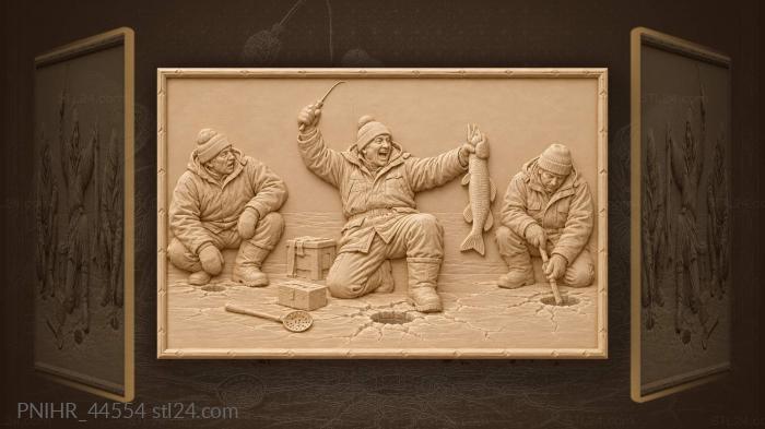 Angler showing the size with spread arms 3d STL model
