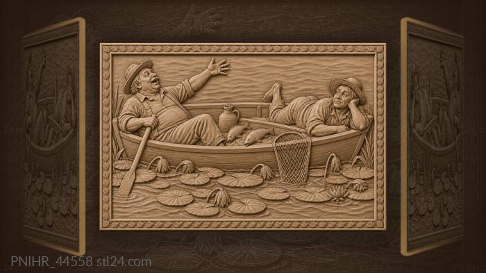 Companion hears angler’s boat tale 3d STL model