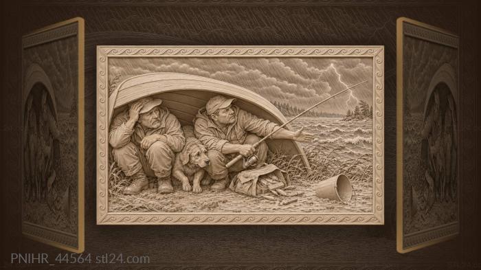 Storm anglers boat and a tale 3d STL model