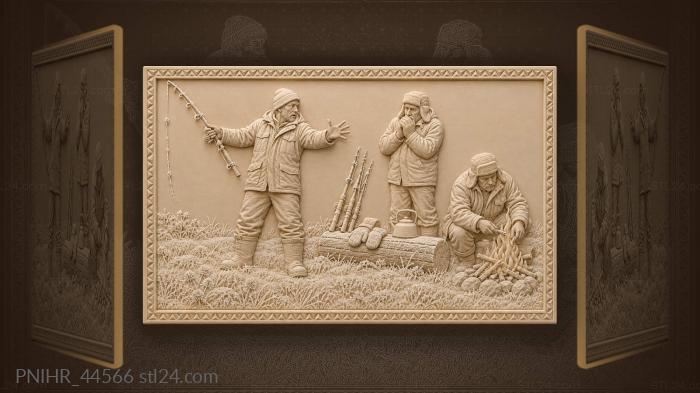 Campfires warm the fisherman’s endless tale 3d STL model