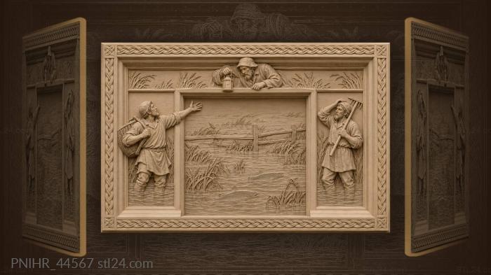 Spring flood fisherman’s hopeful catch 3d STL model
