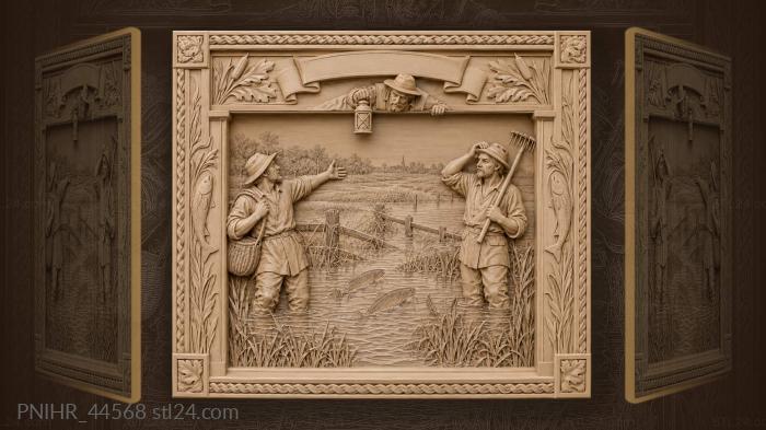 Spring flood fisherman’s bountiful catch 3d STL model