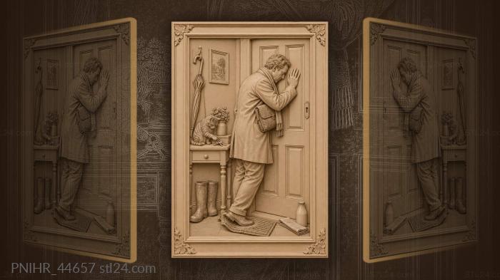 Lost keys frantic search hallway 3d STL model