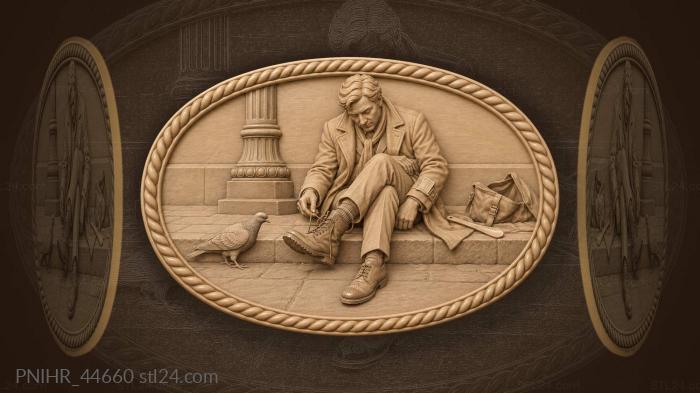 Lost in thought mismatched footwear 3d STL model