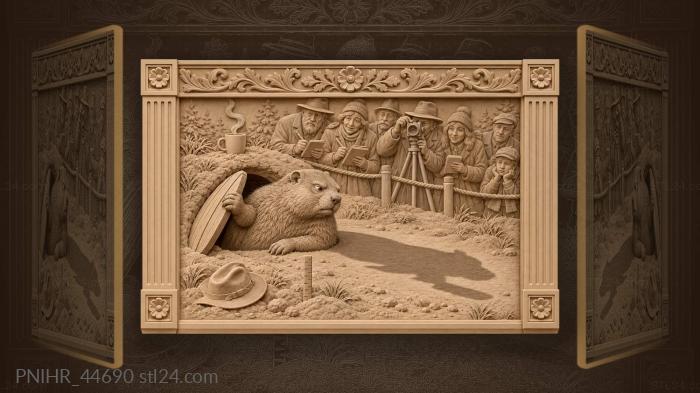 Reluctant groundhog closes the prophetic hatch 3d STL model