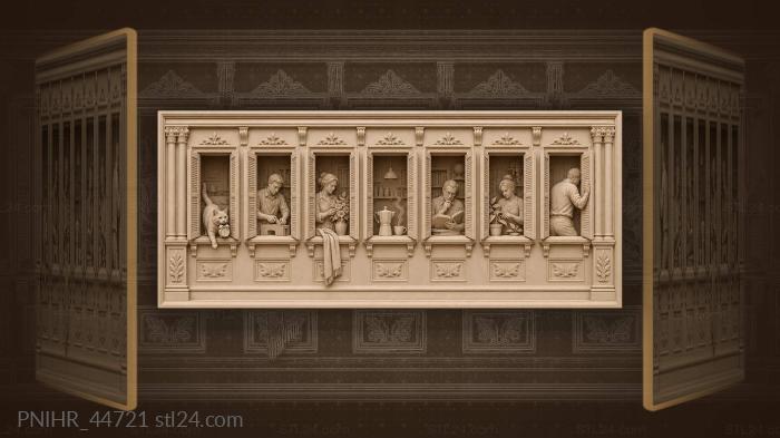 Days of the week whimsical scenes 3d STL model