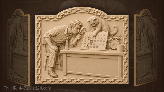 Calendar search missing shoe cat 3d STL model