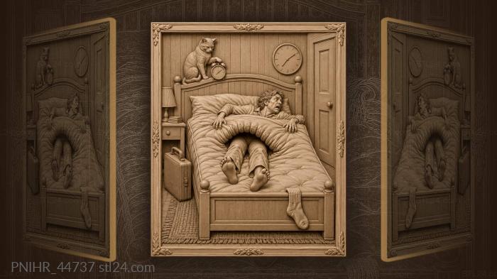 Mattress pulls its owner back 3d STL model