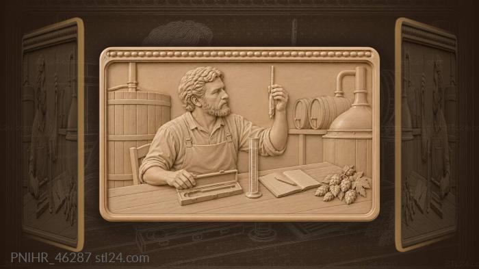 Master brewer at work testing 3d STL model