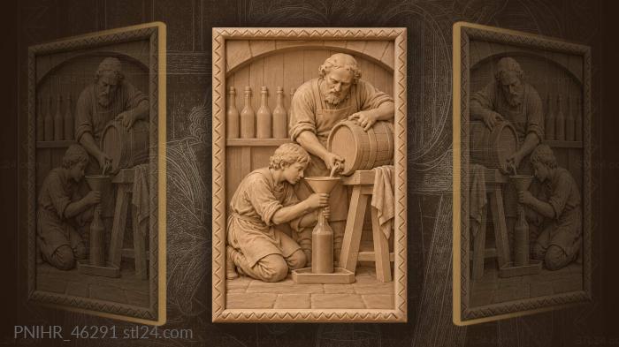 Apprentice steadies funnel as brewer tips keg 3d STL model