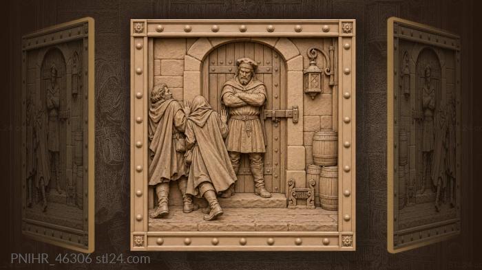 Gatekeeper watching mysterious approaching guests 3d STL model
