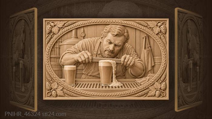 Brewer measuring perfect foam level 3d STL model