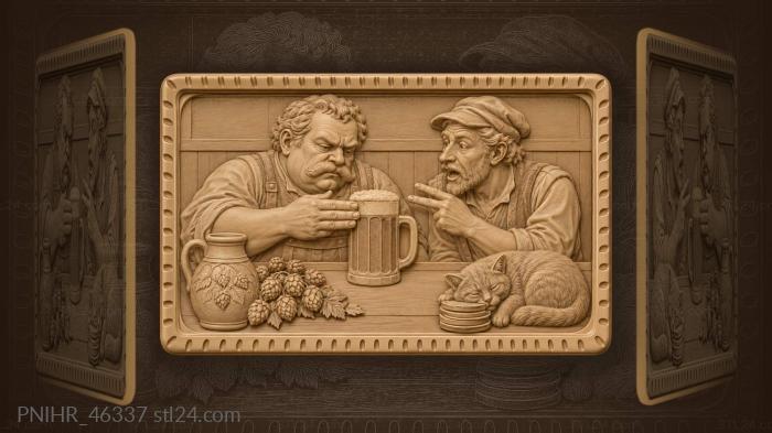 Drinkers measure foam with fingers 3d STL model