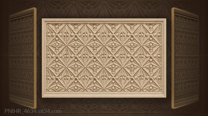 Triangles interlocked with rounded studs 3d STL model