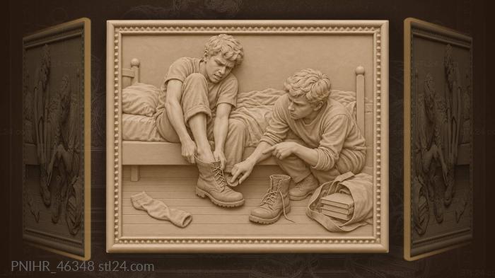 Student getting ready for luck 3d STL model