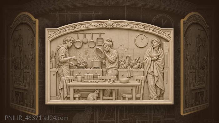 Late night student kitchen hustle 3d STL model