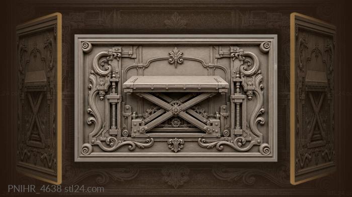 Rising table mechanical lifting system 3d STL model