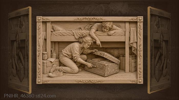 Student’s departure hidden treasures memories 3d STL model