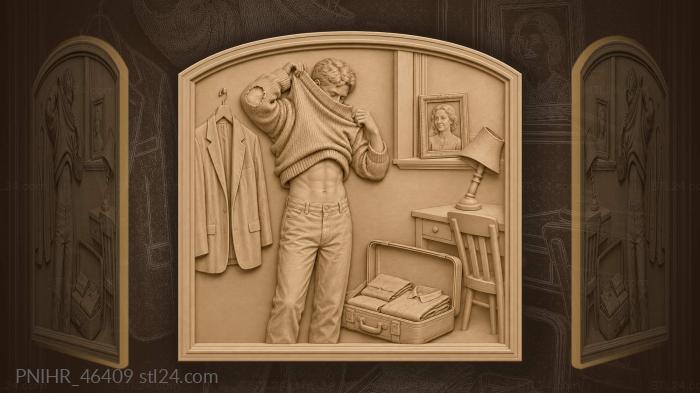 Student packing leaving home memories 3d STL model