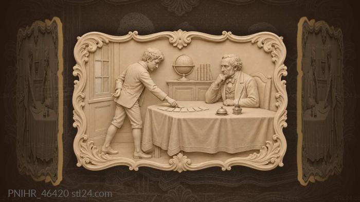 Exam moment choosing fortune card 3d STL model