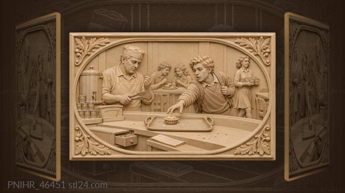 Last pie student canteen scene 3d STL model
