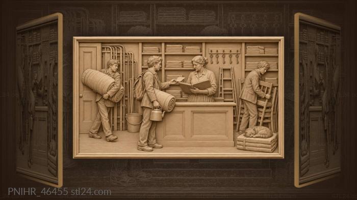 Student bargain with the warden 3d STL model