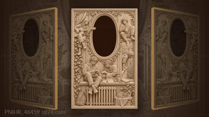 Gathering on a third floor window sill 3d STL model