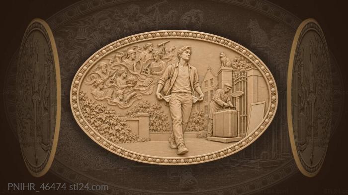 Knowledge follows graduate beyond the dormitory gate 3d STL model