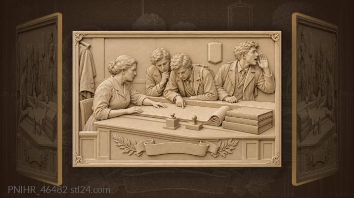 Student finds his name in the ledger 3d STL model
