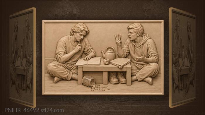 Friends arguing over finances kettle 3d STL model
