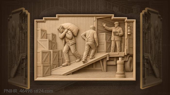 Yard work late night shift 3d STL model
