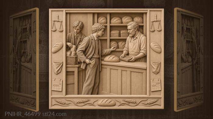 Last coin for daily bread 3d STL model