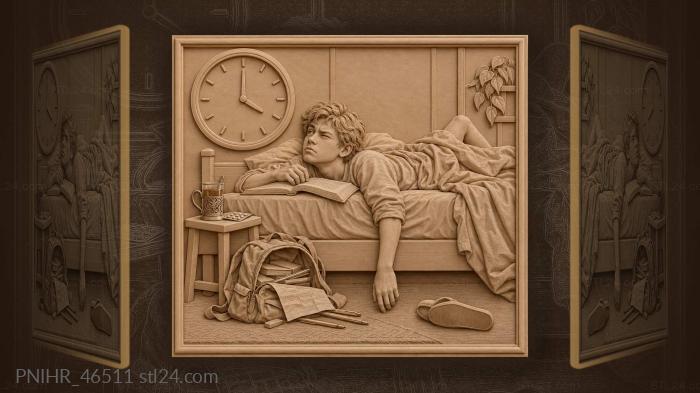 Student’s late night study session 3d STL model