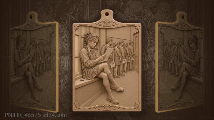 Waiting student chews through another pen 3d STL model
