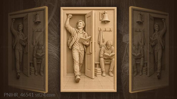 Student triumph after successful exam 3d STL model