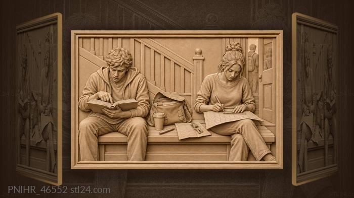 Students prepare differently before the class test 3d STL model