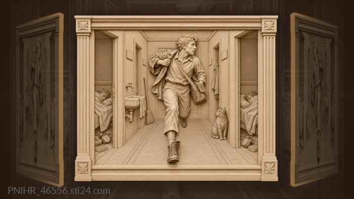 Dormitory rush early morning chaos 3d STL model