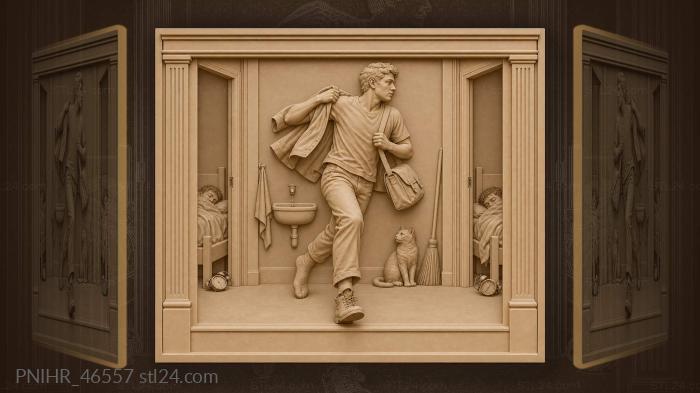 Dormitory rush early morning sprint 3d STL model