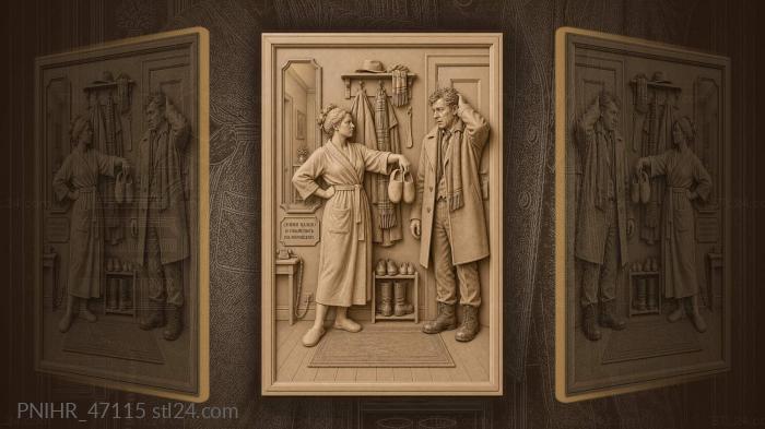 Welcoming home tired traveler slippers 3d STL model