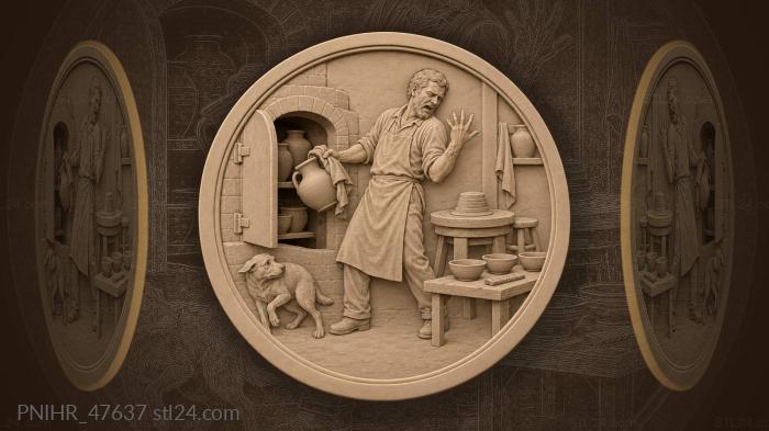 Burned wrist pulled from the kiln mouth 3d STL model
