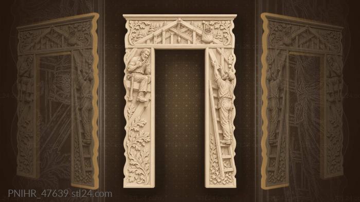 Carpenter’s work roof beam details 3d STL model
