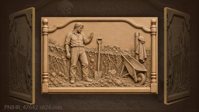 Digger’s rest weary hand remembers toil 3d STL model